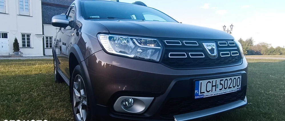 Dacia Sandero Stepway cena 39999 przebieg: 64000, rok produkcji 2017 z Łomża małe 56